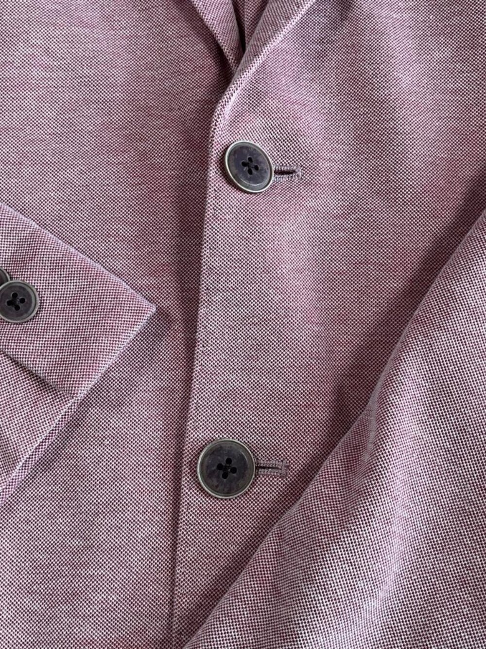 Mens Michael Kors Pink Two Button Cotton Blend Lightweight Sport Blazer (40S) - Picture 7 of 13